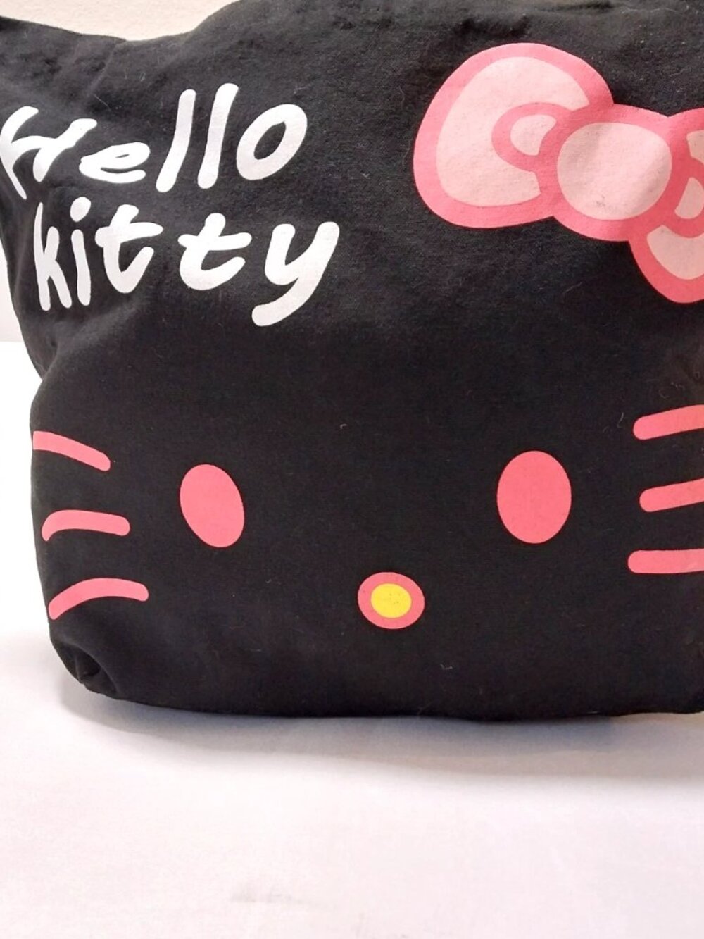 Hello Kitty Black Pink Tote Bag Kawaii Cute Graphic Bag Y2K Style